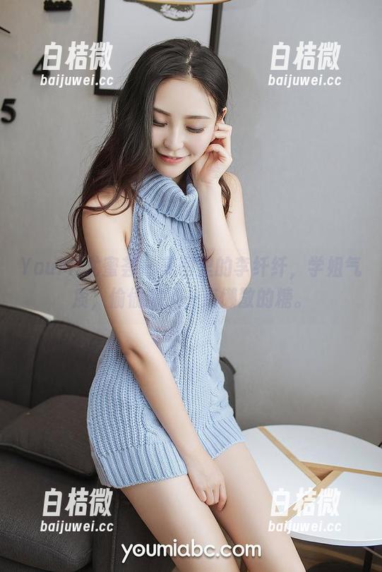YouMi尤蜜荟 - 美图里的李纤纤，学姐气质，偷偷撒了一点懒散的糖。