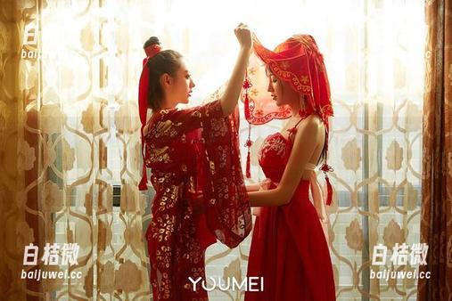 YouMi尤蜜荟 - 一组颜美汐的红裙图集，看完我竟想去买新衣服